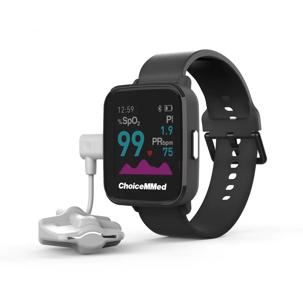 Wrist Pulse Oximeter ChoiceMMed MD300W628 Bluetooth NursesDNA